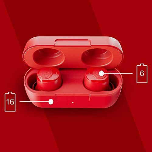 Image of Skullcandy Jib True Wireless Earbuds with 22 Hours Total Battery, IPX4 Sweat and Water Resistant, Use Either Bud Solo, Dual Microphones, Noise-Isolating Fit,Call, Track and Volume Control (Golden Red)