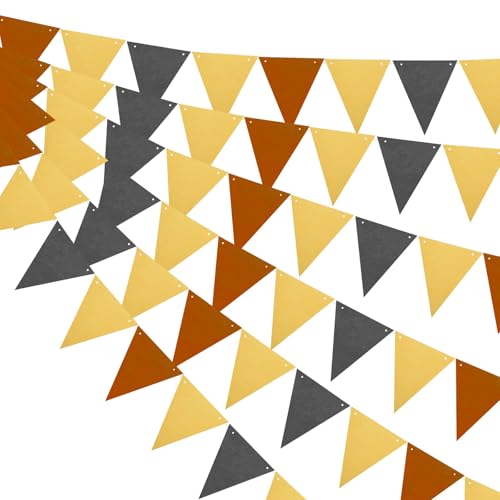 Fanions triangulaires marron uxcell de 25m pour la décoration de fête