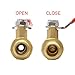 BesNPT 2 Part Unit Air Compressor Shut Off Valve,1/4 inch NPT Brass Ball Valve With M-Style Air Plug Fitting 1/4