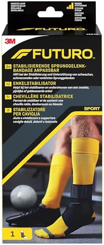 FUTURO Stabilisierende Sprunggelenk-Bandage (20,3 - 25,4 cm) – Unterstützung von Steifen, Schmerzenden oder Verletzten Sprunggelenken, Fußgewölbestütze, Atmungsaktiv, für Sport und