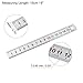 HARFINGTON 2pcs Stainless Steel Ruler 6-inch/15cm Metal Rulers 0.75