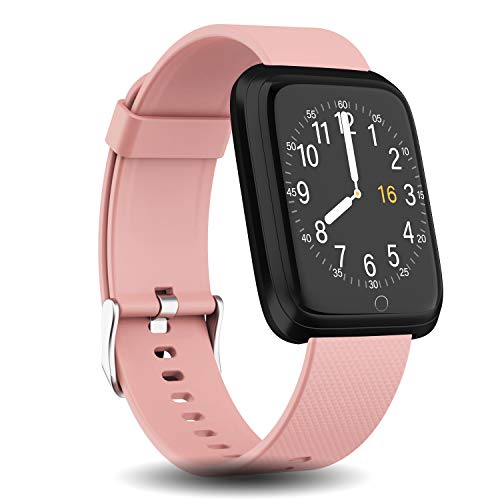 DoSmarter Fitness Tracker Waterproof for Woman Man, All-Day Activity Tracker Pedometer Watch with Heart Rate Monitor, Step Counter, Sleep Monitor, Calorie Counter Compatible with iOS & Android Phone