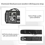 Extra Large Blood Pressure Cuff, 22-52CM Big Arm - Adjustable XL Large Cuff for Omron, Universal Blood Pressure Monitors Large Cuff for XL Blood Pressure Cuff for Big Upper Arm, Black ﻿ - Image 3
