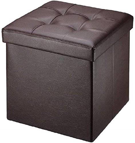 Pouf avec cube de rangement pliable pour optimiser l'espace - 2
