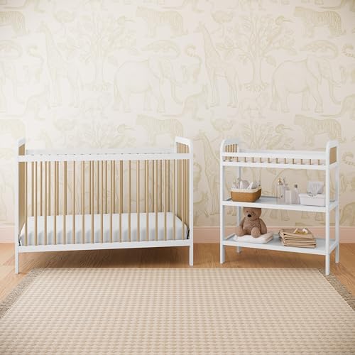 image for Storkcraft Pasadena Changing Table with Water-Resistant Changing Pad (