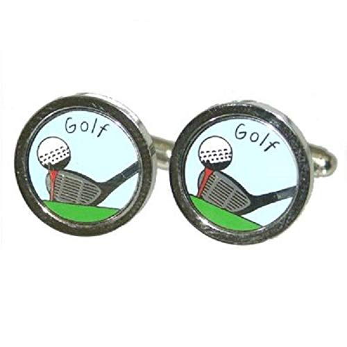 Mancuernillas GTR Golf Driver y Ball Teed Up T.U. miniatura 1