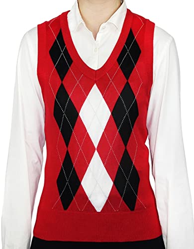 Image of Blue Ocean Womens Argyle Sweater Vest