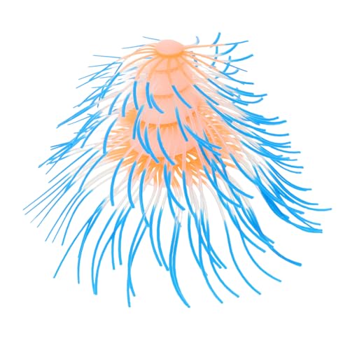 GALPADA Faux Coral Ornament for Aquarium Decoration Underwater Glowing Coral Model Durable Stable Design for Natural Fish Tank Environment Fluorescent Effect