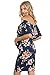 Hello Miz Women's Floral Ruffle Off Shoulder Maternity Dress - Made in...