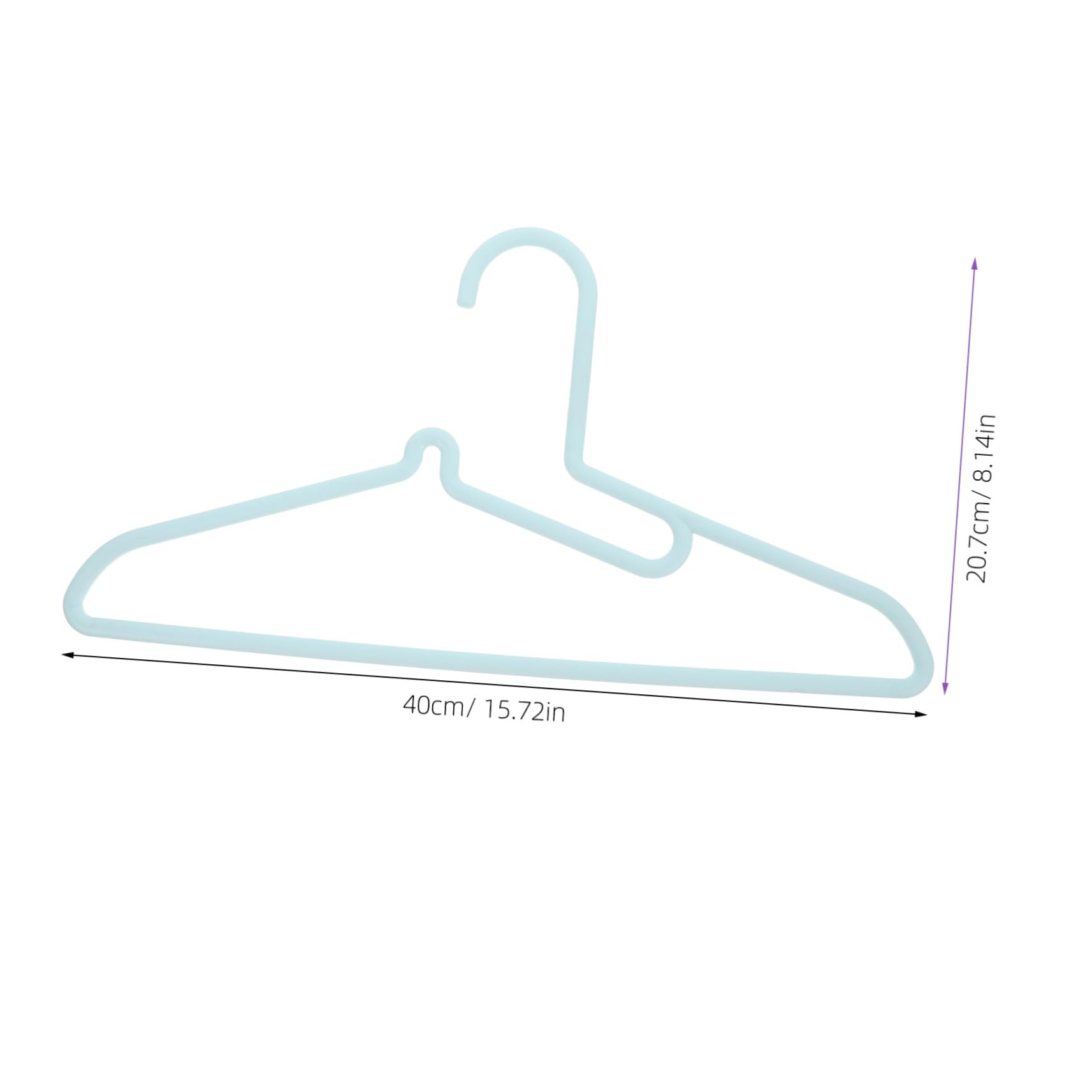 Alipis 5pcs Non-Slip Heavy Duty Hangers Plastic Hangers for Jeans Space Saving Clothing Organizer Pant Round Edges