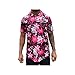 Hacker Golf Funny Crazy Graphic Dri Fit Athletic Fit Golf Shirt Polo (as1, Alpha, l, Regular, Regular, Pink Black White Floral Hawaiian)