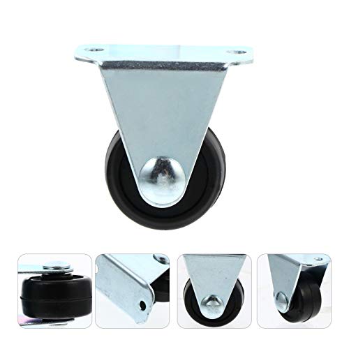 Rodas giratórias Tehaux 20 peças com base de borracha resistentes e sem ruído para gaveta de móveis