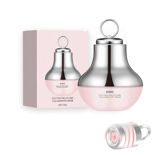 Electric Massage Eye Cream for Dark Circle Firm and Smooth of Fine Lines Tired Eye Refreshment with Gentle Vibration