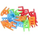 Juego divertido: adecuado para que 2 o más jugadores jueguen juntos, los jugadores pueden competir para apilar las sillas más alto, un juego muy interesante que hace que los niños se diviertan.