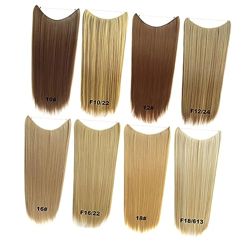 Didiseaon 3Pcs Peça Extensões De Cabelo Real Cabelo Liso Peruca Sintética Extensões De Cabelo Liso E