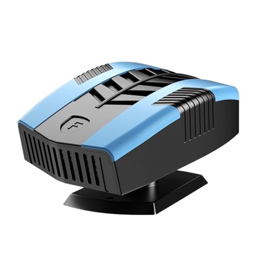Genérico 12V Calefacción para Auto – Descongelador Portátil Eléctrico, Ventilador Rotativo | Calefactor Rápido para Coche Camión, Accesorio De Invierno para Cabina Caliente Y Cristales Claros