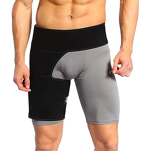 Groin Wrap, Oberschenkelbandage kompression Hüft oberschenkel bandage, Verstellbare Unterstützung für Hip, Groin, Kniesehnen, Oberschenkel und Sciatic Nerv Schmerzlinderung