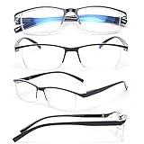 SPRING HINGED -- JENRICH gafas presbicia mujer son duraderas y cómodas para el uso a largo plazo debido al material de marco de resina ultra-ligero y flexible. Adecuado para todas las formas de la cara debido al diseño SPRING HINGE.