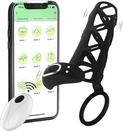 Vibrador Anillos para pene masculinos portátiles, vibrador, jaula para pene de gel de sílice, Juguetes sexuales de restricción escrotal para testículos, vibrador retardante de eyaculación para hombres