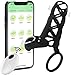 Vibrador Anillos para pene masculinos portátiles, vibrador, jaula para pene de gel de sílice, Juguetes sexuales de restricción escrotal para testículos, vibrador retardante de eyaculación para hombres