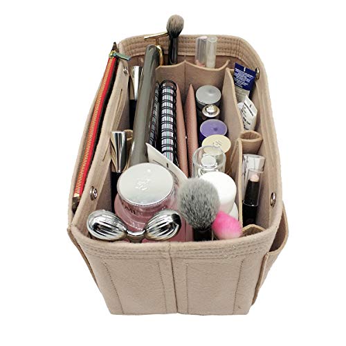 Lexsion Felt Purse Organizer Insert Bag Organizer Multi Pocket Bag In Bag Organizer For Tote & Handbag Shaper 8008 Beige Xl #TOP4