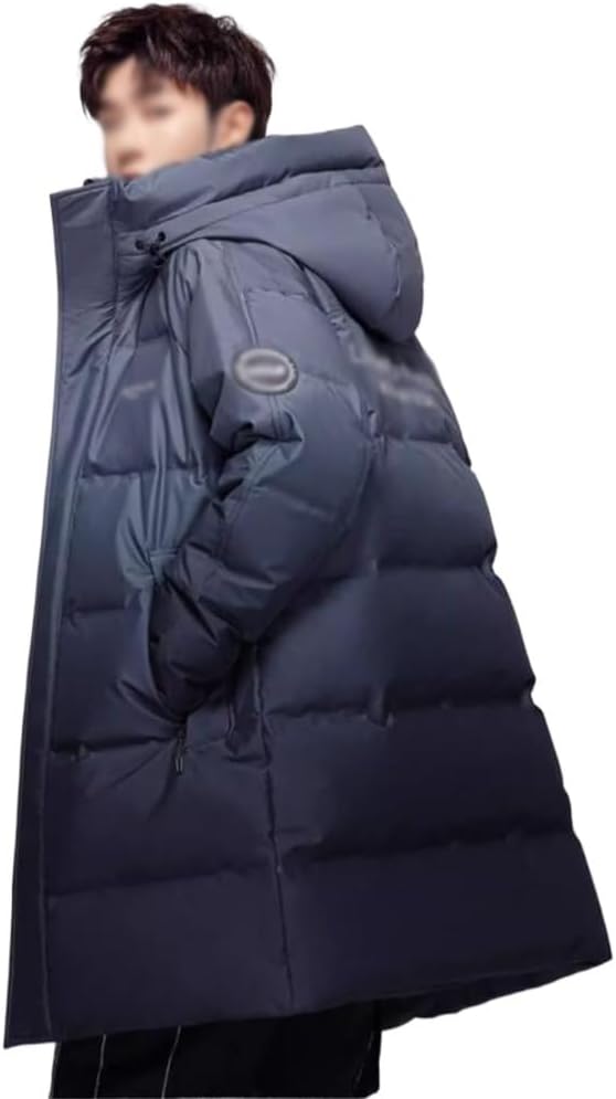 VIDI Winter Coat Down Jacket Men's Thick In The Long Fashion Gradual Warm Padded Clothes