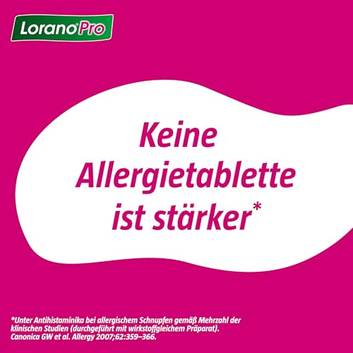 Lorano®Pro 5 mg bei Allergie – Keine Allergietablette ist stärker* | 2x18 St | Die Allergietabletten für alle Heuschnupfen-Symptome | Macht nicht schläfrig***