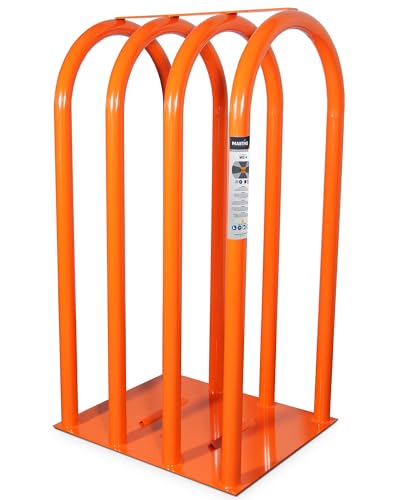 4-Bar Tire Inflation Cage – Tire Inflation Safety Cages, Heavy Duty, Robotically Welded, Powder Coated UV Paint, Tire Cages for Inflating Truck and Bus Tires to 47