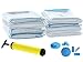 Space Saver Vacuum Compression Storage Bags for Clothes and Bedding Airtight & Reusable Includes Hand Pump for Travel Large and Strong 40"x 28" 8-pack by Big-e