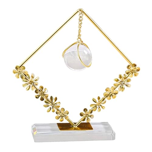 Statue en verre couronne de style losange : artisanat d'art et sculpture luxe pour la maison
