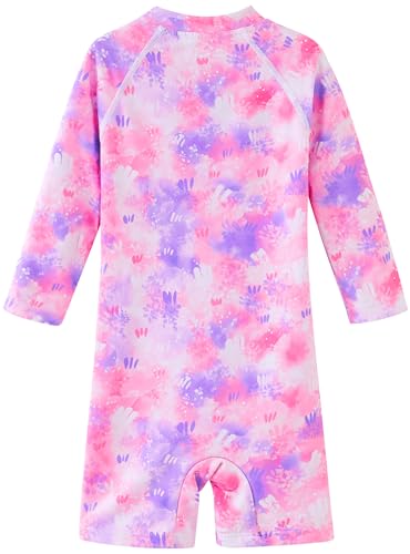 UMELOK Baby Girl Swimsuit Infant Rash Guard Swimwear UPF 50+ Sun Protection Bathing Suit2