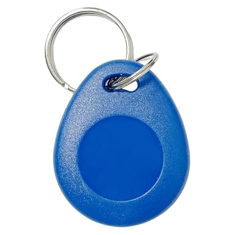 100 pcs 26 Bit Proximity Key Fobs Weigand Prox Keyfobs Compatable with ISOProx 1386 1326 H10301 Format Readers (Blue) Cover