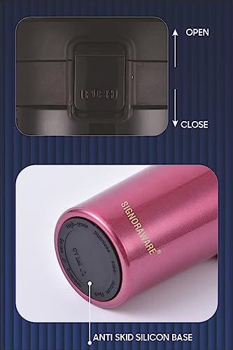 Image of Signoraware Hot Pour Coffeemate Insulated Mug, Vacuum Insulated Tea Coffee Mug, Travel Coffee Mug with Lid, 8 Hours Hot and 14 Hours Cold, 350 ml,Set of 1, White