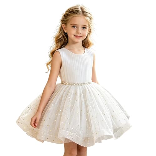 Robe de soirée élégante et mignonne pour fille sans manches