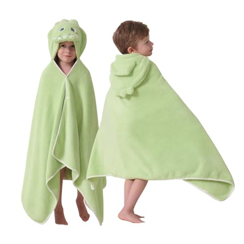 Pinnkku Dinosaur Hooded Kids Towel Fot Boys cover