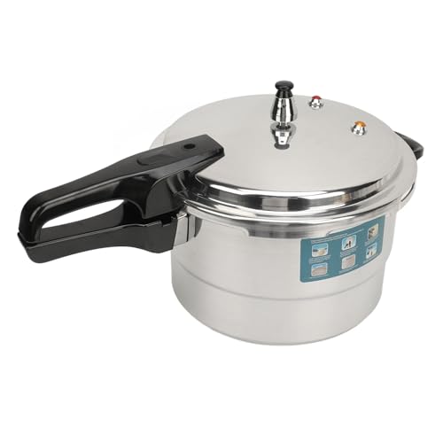 Stainless Steel Pressure Cooker for Induction and Stove Top, Kitchen Pressure Cooker with Steaming Plate, Safe Pressure Canner for Cooking Noodles