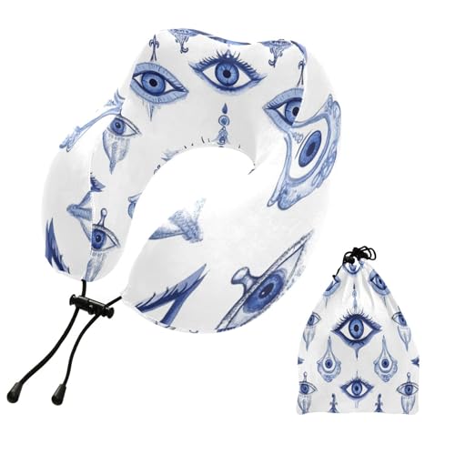 Almohada de viaje espuma viscoelástica tamaño único miniatura 1
