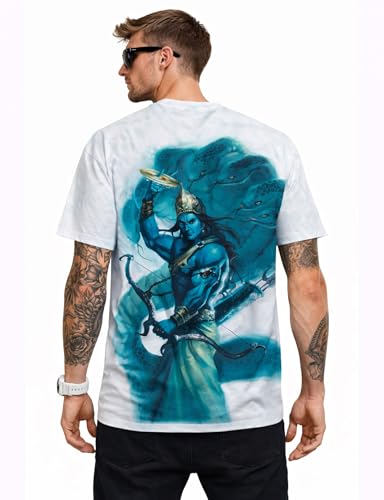 Image of STAND OUT All Over Printed Shiva, Krishna, Hanuman, Kali, Ram and Ravana, Ramayan, Bagavath Githa, Buddha Religious, Spiritual, Hindu Gods T-Shirts