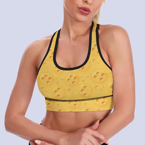 Image of Womens Comfortable Sports Bra Workout Tank Tops Racerback Fitness Gym Bra for Yoga Running