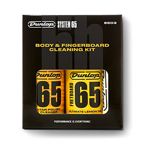 Jim Dunlop Body & Fingerboard Cleaning Kit (6503) & Ernie Ball Earthwood Medium Light Phosphor Bronze Acoustic Guitar Strings, 12-54 Gauge (P02146) #TOP3