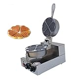 CPVKRY Commercial Heart Shaped Waffle Maker, Belgian Waffle Maker Nonstick Waffle Maker Machine for Bakery Restaurant Snack Bar or Household, 122-572℉ / 50-300℃ Temp Range Stainless Steel Body