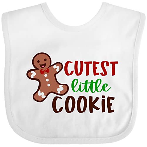 inktastic Cutest Little Cookie Cute Christmas Gingerbread Man Baby Bib