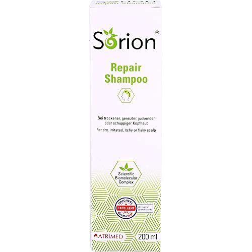 Sorion Repair Shampoo – beruhigendes Pflegeshampoo bei Hauirritationen, Rötungen, Juckreiz und Schuppen (200 ml)