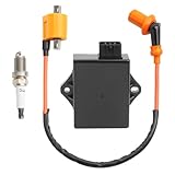 CDI Box Ignition Coil Spark plug for Polaris Trail Blazer 330 2008-2013, Trail Boss 330 2003-2013, Magnum 330 2003-2006, ATP 330 2004-2005, Replace # 3087253 3088209