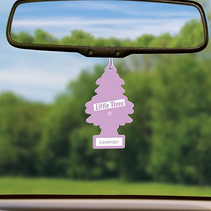Image of LITTLE TREES Car Air Freshener | Hanging Tree Provides Long Lasting Scent for Car | Home & Office | Lavender Air Freshner - Pack of 12