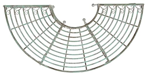 Image of SAFAVIEH Outdoor - Abia Iron Tree Bench - Antique Dark Green Iron Metal - Vintage Scrollwork Garden Design - Ideal for Patio, Deck, Porch, Garden, 17 inch Seat Height (PAT5018D)