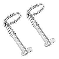 RoxNvm Sicherungsbolzen, 2 Stück Klappsplint, 8*76mm Marine Grade sicherungsstift, 316 Edelstahl bolzen für Boot