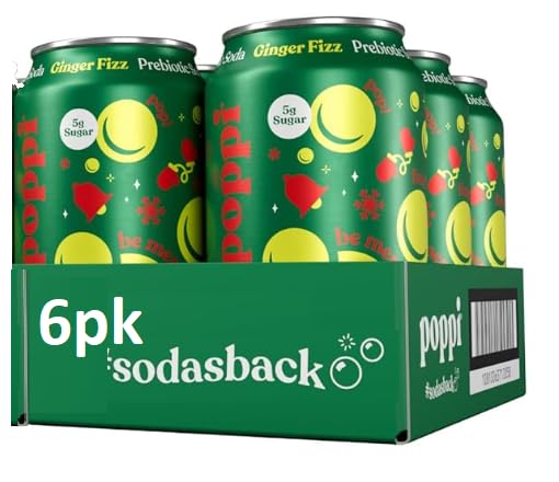 Prebiotic Soda Beverage with Apple Cider Vinegar, Seltzer Water a...