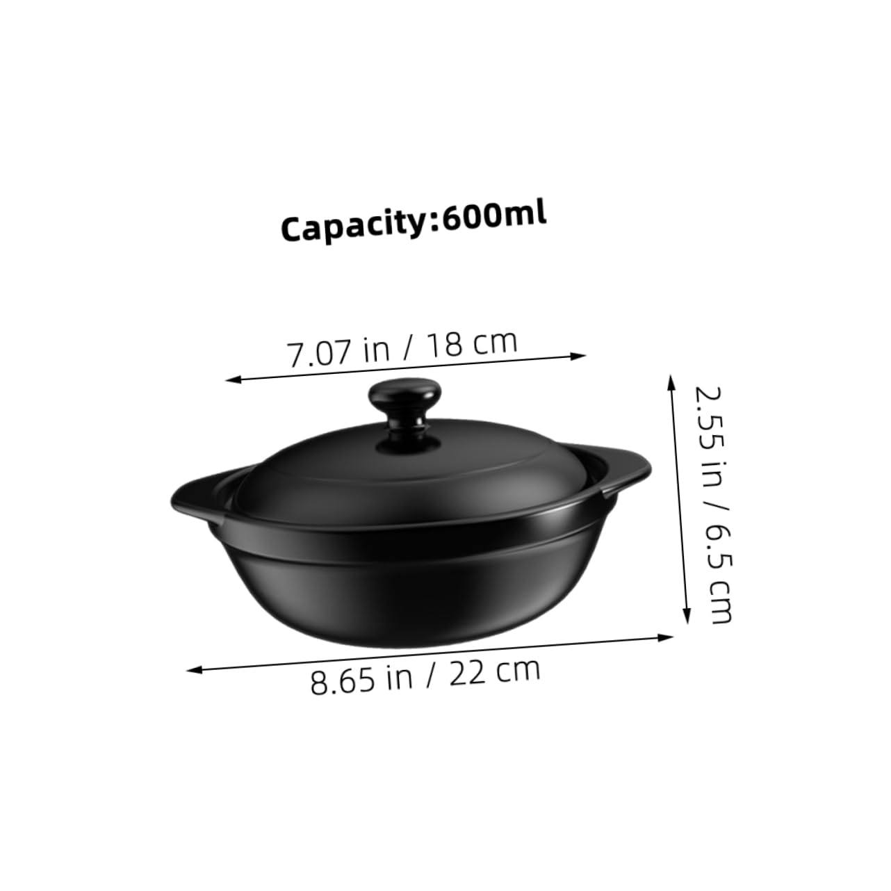 Cazuela Olla de Barro Olla de Barro para Cocinar de Cerámica Hogar Utensilios de Cocina Cazuela de Cerámica Hogar con Tapa para Cocinar Casa y Preparar Comidas Tradicionales