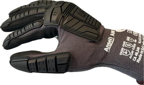 Image of Ansell RINGERS R-840 Black Impact Gloves for Warehousing, Logistics - Size 6 (2XS) Vend Pack (Case of 72)